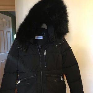 NWT Black Calvin Klein coat